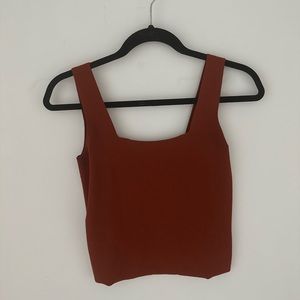 Vince square neck tank top